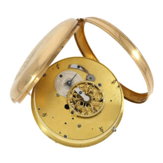 Swiss gold astronomical verge with perpetual calendar Circa 1790