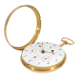 Swiss gold astronomical verge with perpetual calendar Circa 1790