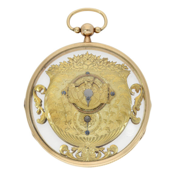 Swiss extremely rare gold key wind verge watch Circa 1800 Swiss extremely rare gold key wind verge watch Circa 1800