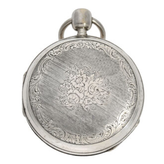 French silver repeating musical cylinder watch Circa 1817-1824
