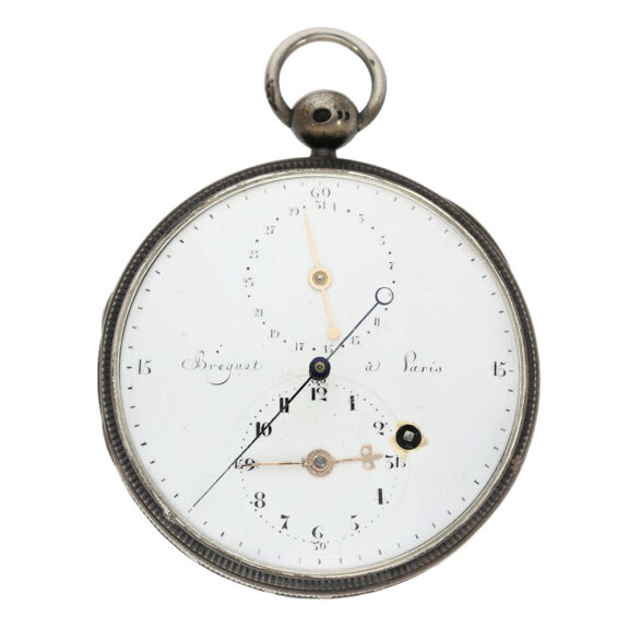 Early French silver jumping centre seconds deck watch Circa 1810 Early French silver jumping centre seconds deck watch Circa 1810