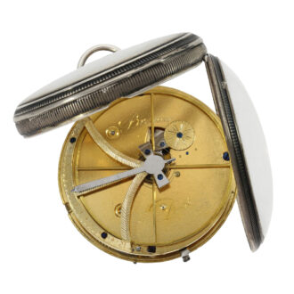 Early French silver jumping centre seconds deck watch Circa 1810 Early French silver jumping centre seconds deck watch Circa 1810