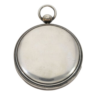 Early French silver jumping centre seconds deck watch Circa 1810