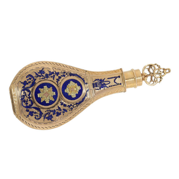 Large English 18K gold and enamel form watch Circa 1790 Large English 18K gold and enamel form watch Circa 1790