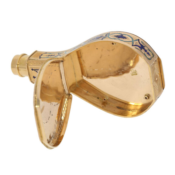 Large English 18K gold and enamel form watch Circa 1790 Large English 18K gold and enamel form watch Circa 1790