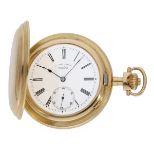 German gold ankerchronometer in Patentrücker version Circa 1881
