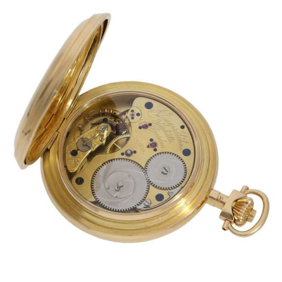 German gold ankerchronometer in Patentrücker version Circa 1881 German gold ankerchronometer in Patentrücker version Circa 1881