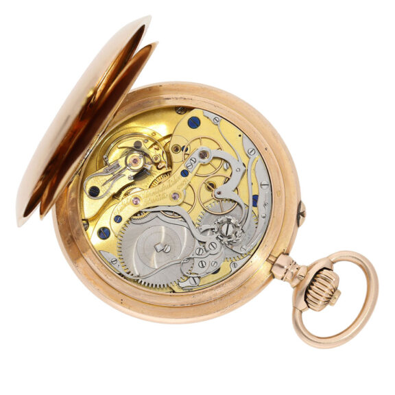 German 14K rose gold chronograph with register Circa 1908 German 14K rose gold chronograph with register Circa 1908