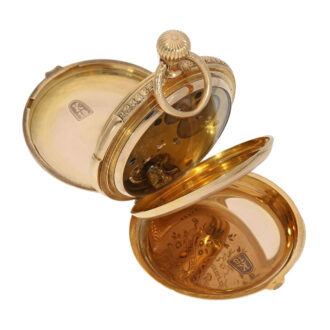 German rose gold hunting cased quarter repeating lever Circa 1884
