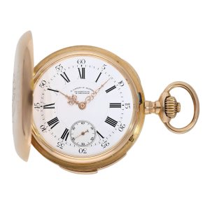 German rose gold quarter repeating precision watch Circa 1887