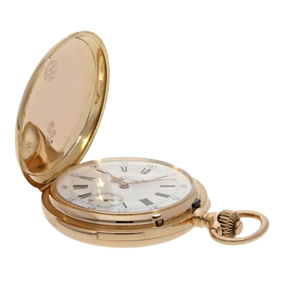 German rose gold quarter repeating precision watch Circa 1887 German rose gold quarter repeating precision watch Circa 1887