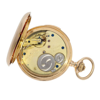 German rose gold quarter repeating precision watch Circa 1887