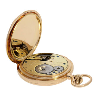 German rose gold quarter repeating precision watch Circa 1887
