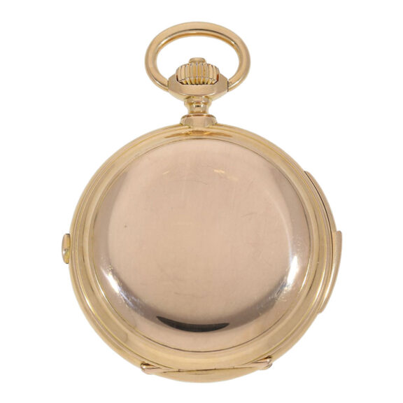Swiss rose gold hunting cased complicated lever watch Circa 1900 Swiss rose gold hunting cased complicated lever watch Circa 1900