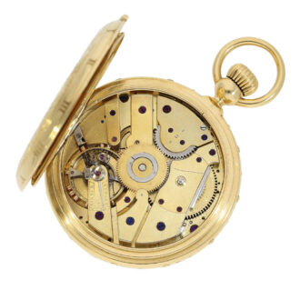 Possibly unique Swiss pocket chronometer with calendar Circa 1870