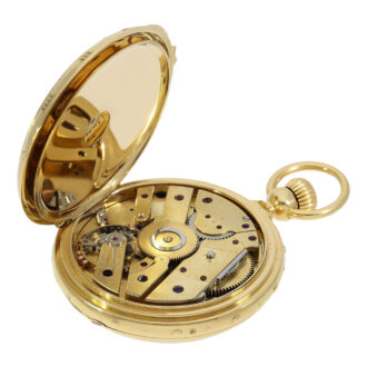 Possibly unique Swiss pocket chronometer with calendar Circa 1870