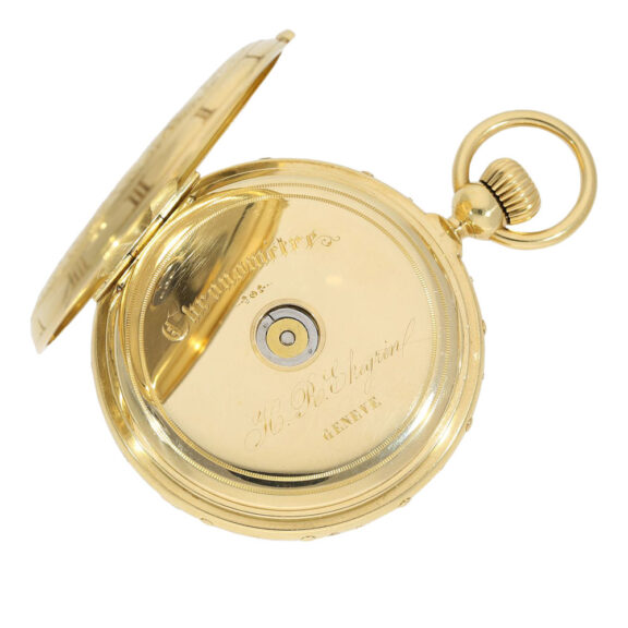 Possibly unique Swiss pocket chronometer with calendar Circa 1870 Possibly unique Swiss pocket chronometer with calendar Circa 1870