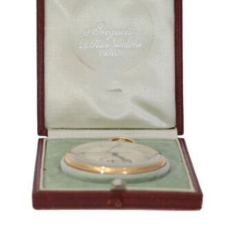 Swiss 18K gold open faced montre perpetuel lever watch Circa 1930