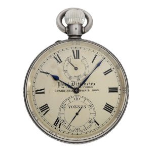 Extremely rare Swiss silver lever deck chronometer Circa 1928