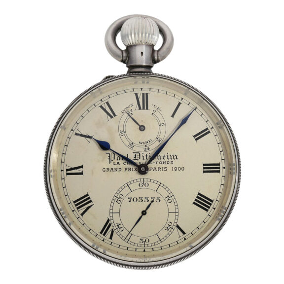 Extremely rare Swiss silver lever deck chronometer Circa 1928