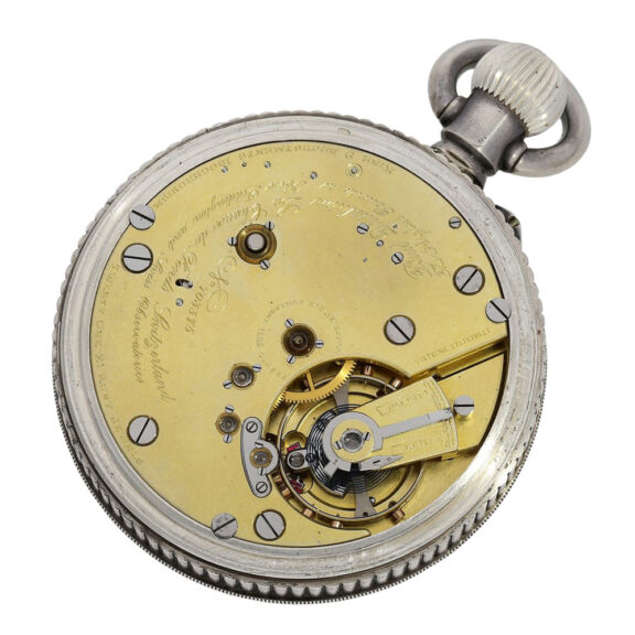 Extremely rare Swiss silver lever deck chronometer Circa 1928 Extremely rare Swiss silver lever deck chronometer Circa 1928