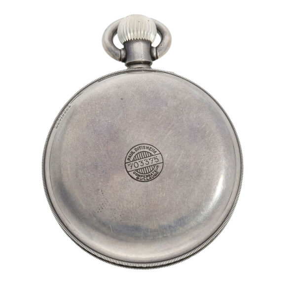 Extremely rare Swiss silver lever deck chronometer Circa 1928 Extremely rare Swiss silver lever deck chronometer Circa 1928