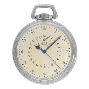 Rare Swiss metal military pilot's navigation watch Circa 1940