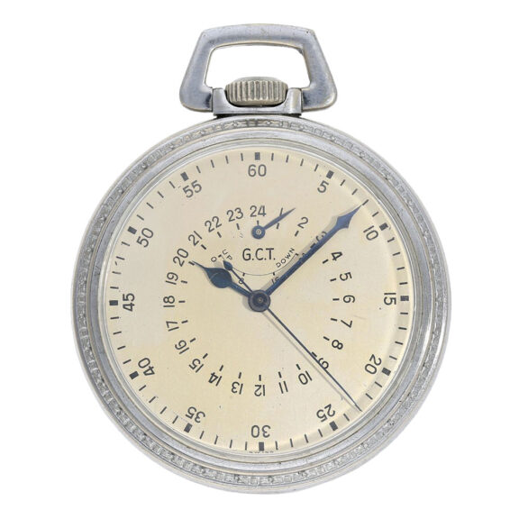 Rare Swiss metal military pilot's navigation watch Circa 1940