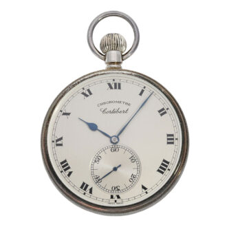 Swiss new-old-stock open faced silver chronometer Circa 1990