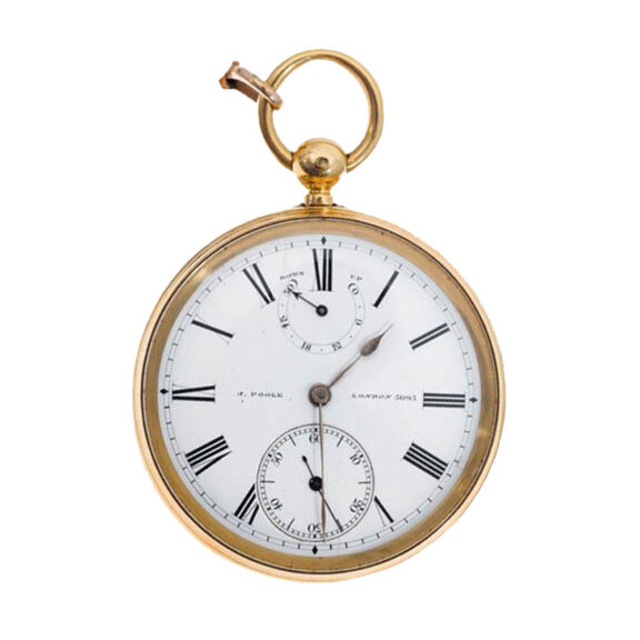 English 18k gold open faced chronometer watch Circa 1907 English 18k gold open faced chronometer watch Circa 1907