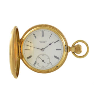 Swiss 18 carat gold hunting cased lever watch Circa 1880