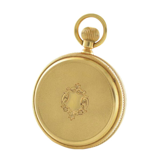 Swiss 18 carat gold hunting cased lever watch Circa 1880 Swiss 18 carat gold hunting cased lever watch Circa 1880