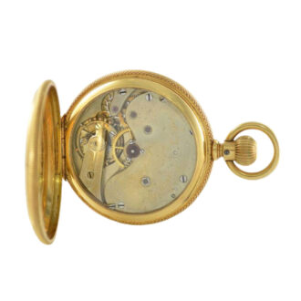 Swiss 18 carat gold hunting cased lever watch Circa 1880