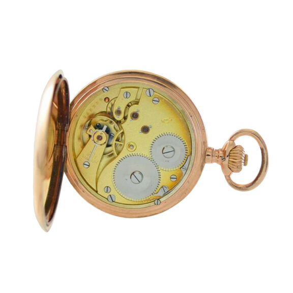 Swiss 14 carat gold hunting cased lever watch Circa 1903 Swiss 14 carat gold hunting cased lever watch Circa 1903