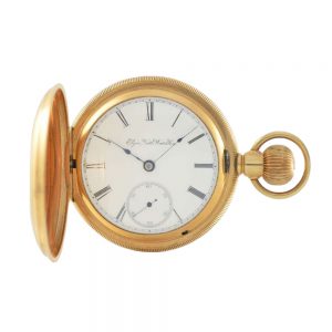 American 14k gold hunting cased lever watch Circa 1900