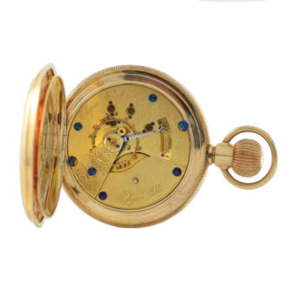 American 14k gold hunting cased lever watch Circa 1900