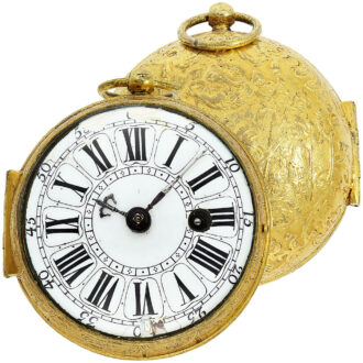 Rare French gilt verge oignon pocket watch Circa 1710