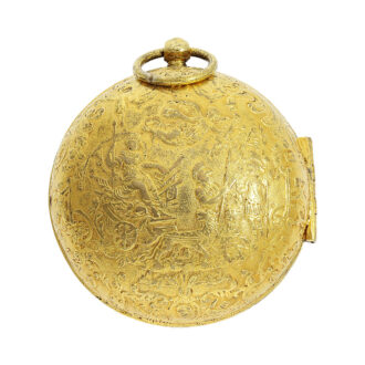 Rare French gilt verge oignon pocket watch Circa 1710