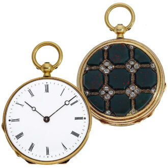 Unique French 18K gold miniature lady's pocket watch Circa 1860
