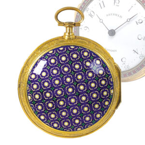 English brass pair cased verge open faced pocket watch Circa 1800