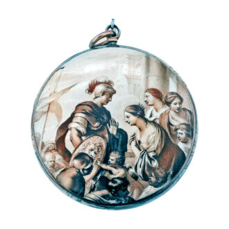 French gold and painted-on enamel verge watch Circa 1640