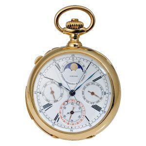 Swiss important astronomical gold pocket watch Circa 1902