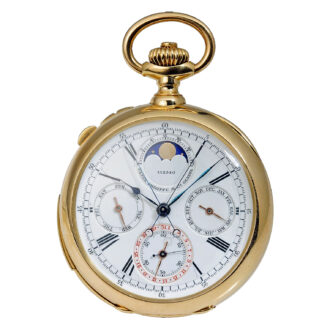 Swiss important astronomical gold pocket watch Circa 1902