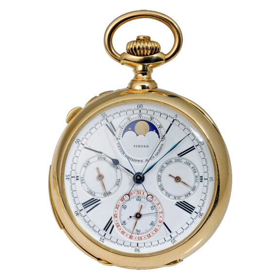 Swiss important astronomical gold pocket watch Circa 1902