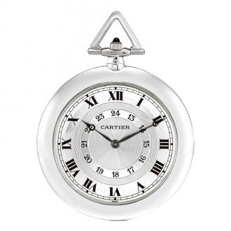 French lever watch with double chapter ring dial Circa 1994