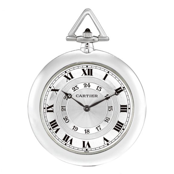 French lever watch with double chapter ring dial Circa 1994