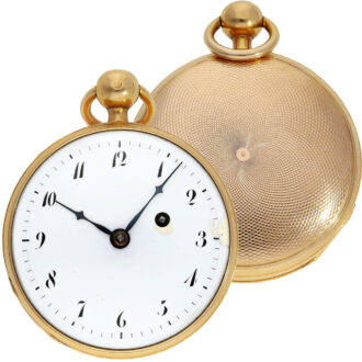 French gold quarter repeating pocket watch Circa 1820 French gold quarter repeating pocket watch Circa 1820
