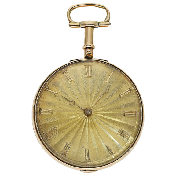 English gold pair cased pocket watch with gold dial Circa 1803 English gold pair cased pocket watch with gold dial Circa 1803