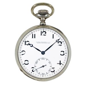 Swiss silver Geneva anchor chronometer deck watch Circa 1920