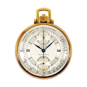 Swiss 18K gold doctor’s chronograph pocket watch Circa 1905